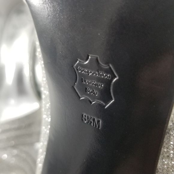 I. Miller Beautiful Shoes Sparkly Silver Peep Toe Stiletto SIZE 8.5. S753 - Picture 7 of 7